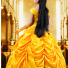 Beauty And The Beast Belle Dress Cosplay Costume With Cape