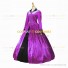 Retro Victorian Classic Turtle Neck Stage Purple Long Dress Ball Gown