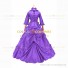 Medieval Renaissance Lolita Princess Ruffled Light Purple Ball Gown Dress