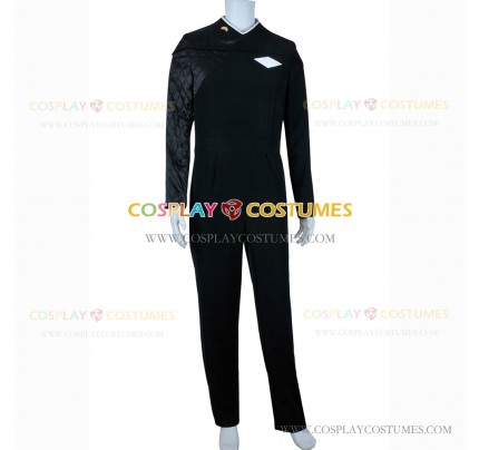 Starfleet 29th Science Costume for Star Trek Cosplay Black Jumpsuit Uniform