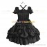 Classic Lolita Dress Criss-cross Tiered Masquerade Clothing Black