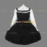 Gothic Lolita Dress Punk Tiered Turndown Lolita Masquerade Clothing Black and White