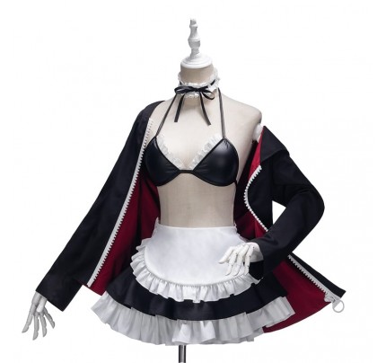 Fate Grand Order Arutoria Pendoragon Black Saber Maid Dress Cosplay Costume