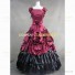 Southern Belle Alice in Wonderland Fancy Fairytale Dress Burgundy