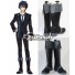 Black Bullet Satomi Rentaro Black And Silver Shoes Cosplay Boots