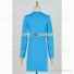 Beverly Crusher Costume for Star Trek Cosplay Blue Coat Uniform