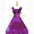 Vintage Gothic Lolita Victorian 18th Century Purple Ruffles Evening Ball Gown Dress