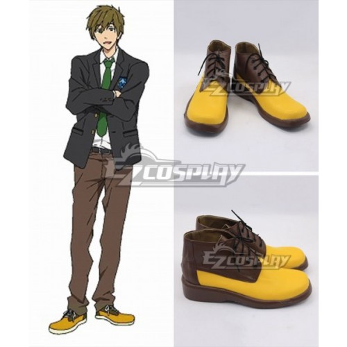 Free! Tachibana Makoto Yellow Cosplay Shoes