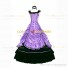 Steampunk Southern Belle Saloon Girls Theater Ruffles Light Purple Dress Evening Gown