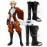 Chronos Ruler Blaze Black Shoes Cosplay Boots