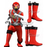 Super Sentai Engine Sentai Go-Onger Speed King Sosuke Esumi Red Shoes Cosplay Boots