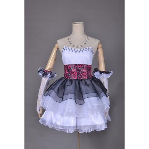 Love Live Bibi Maki Nishikino White Party Dress Cosplay Costume