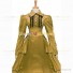 Victorian Gothic Lolita Reenactment Rococo Southern Belle Golden Ball Gown Dress