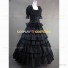 Gothic Marie Antoinette Royal Queen Dress Theater Ball Gown Black