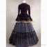 Civil War Victorian Velvet Gown Period Theatrical Formal Dress Purple