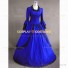 Marie Antoinette Royal Queen Renaissance Dress Evening Gown Blue