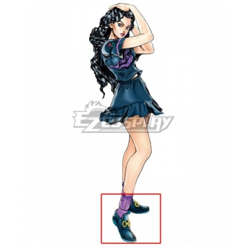 JoJo's Bizarre Adventure Yukako Yamagishi Blue Cosplay Shoes