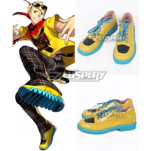 Persona 5: Dancing Star Night Ryuji Sakamoto Yellow Cosplay Shoes