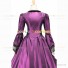 Victorian Punk Lolita Pagoda Sleeves Ball Gown Light Purple Dress