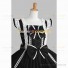 Classic Gothic Lolita Dress Black and White Sleeveless Tiered Tassel Punk Lolita Dress