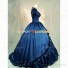 Southern Belle Ball Gown Reenactment Lolita Dress Halloween Costume Blue