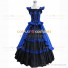 Antique Victorian Fairytale Gown Fancy Dress Stage Dress Blue