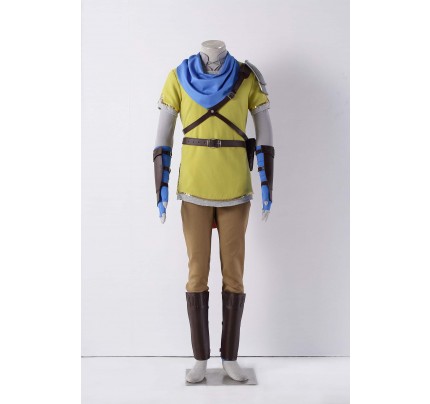 The Legend Of Zelda Hyrule Warriors Link Yellow Cosplay Costume