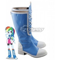 My Little Pony Equestria Girls Rainbow Dash Blue Shoes Cosplay Boots