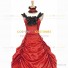 Steampunk Southern Belle Saloon Girls Theater Ruffles Red Dress Evening Gown