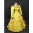 Beauty And The Beast Princess Belle Yellow Cosplay Costume With Cape