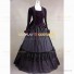 Civil War Victorian Velvet Gown Period Theatrical Formal Dress Purple