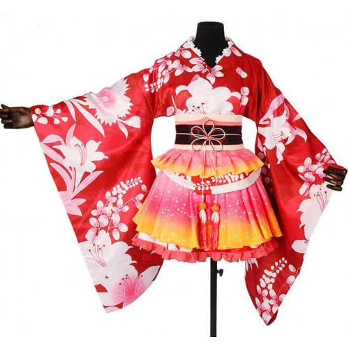 Love Live Maki Nishikino Kimono Cosplay Costume