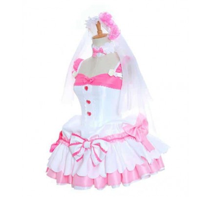 Re Zero − Starting Life In Another World Ram Wedding Dress Cosplay Costume