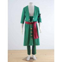 One Piece Roronoa Zoro Cosplay Costume (Green)