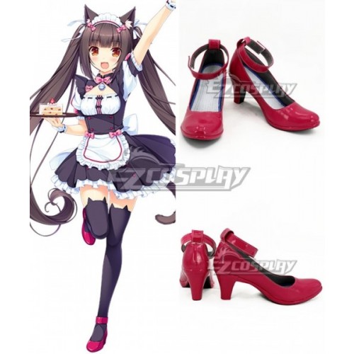 Nekopara Chocola Rose red Cosplay Shoes