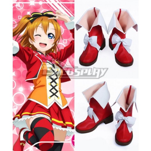 Love Live! Lovelive! School Idol Festival Sunny Day Song Honoka Kousaka Red Shoes Cosplay Boots