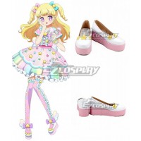 Idol time Pripara Yui Yumekawa White Pink Cosplay Shoes