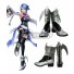 Kingdom Hearts Birth by Sleep Aqua Silver Shoes Cosplay Boots