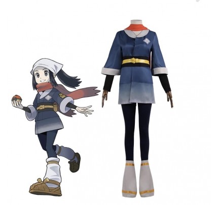 Pokemon Legends Arceus Akari Cosplay Costume