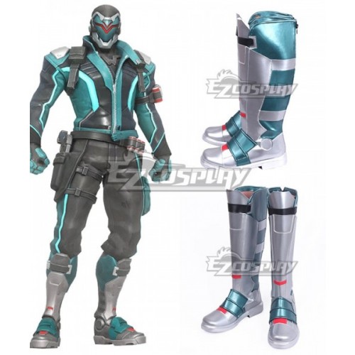 Overwatch OW Soldier 76 John Jack Morrison Viper is Worthy of Cobra Commander Himself Sliver Shoes Cosplay Boots