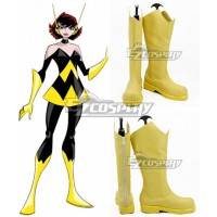 Marvel Avengers Wasp Janet Van Dyne Yellow Shoes Cosplay Boots