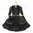 Elegant Gothic Lolita Dress Black Punk Lolita Ruffle Bows Dress