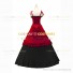 Reenactment Gothic Lolita Civil War Victorian Ball Gown Red Dress