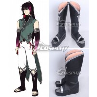 RWBY Volume 4 Lie Ren Black Shoes Cosplay Boots