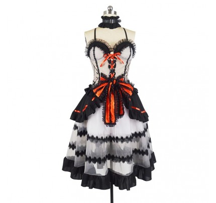 Date A Live Kurumi Tokisaki Dress Cosplay Costume