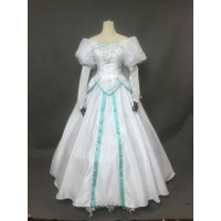 The Little Mermaid Princess Ariel White Dress Cosplay Costume