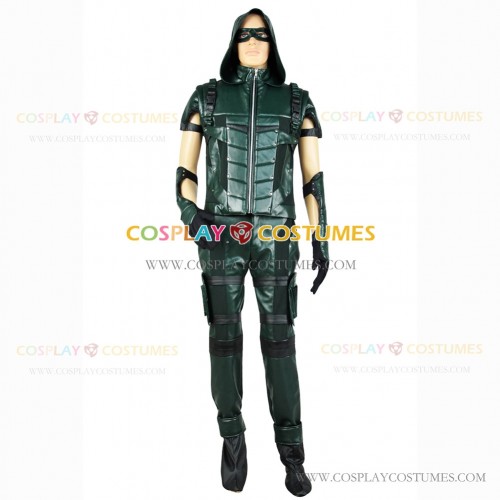 Green Arrow Cosplay Oliver Queen Costume Combat Uniform
