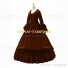 Southern Belle Retro Gothic Lolita Falbala Evening Ball Gown Brown Dress