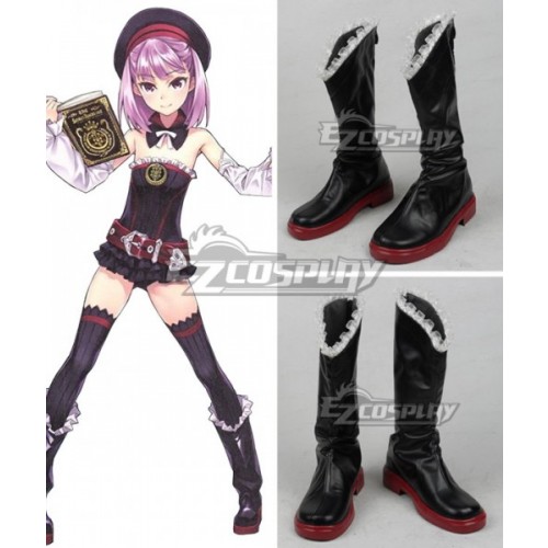 Fate Grand Order Helena Blavatsky Black Shoes Cosplay Boots