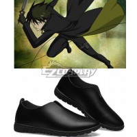 Darker Than Black Hei The Black Reaper Li Shunsheng Lee Hyunsik Cosplay Flat Black Shoes